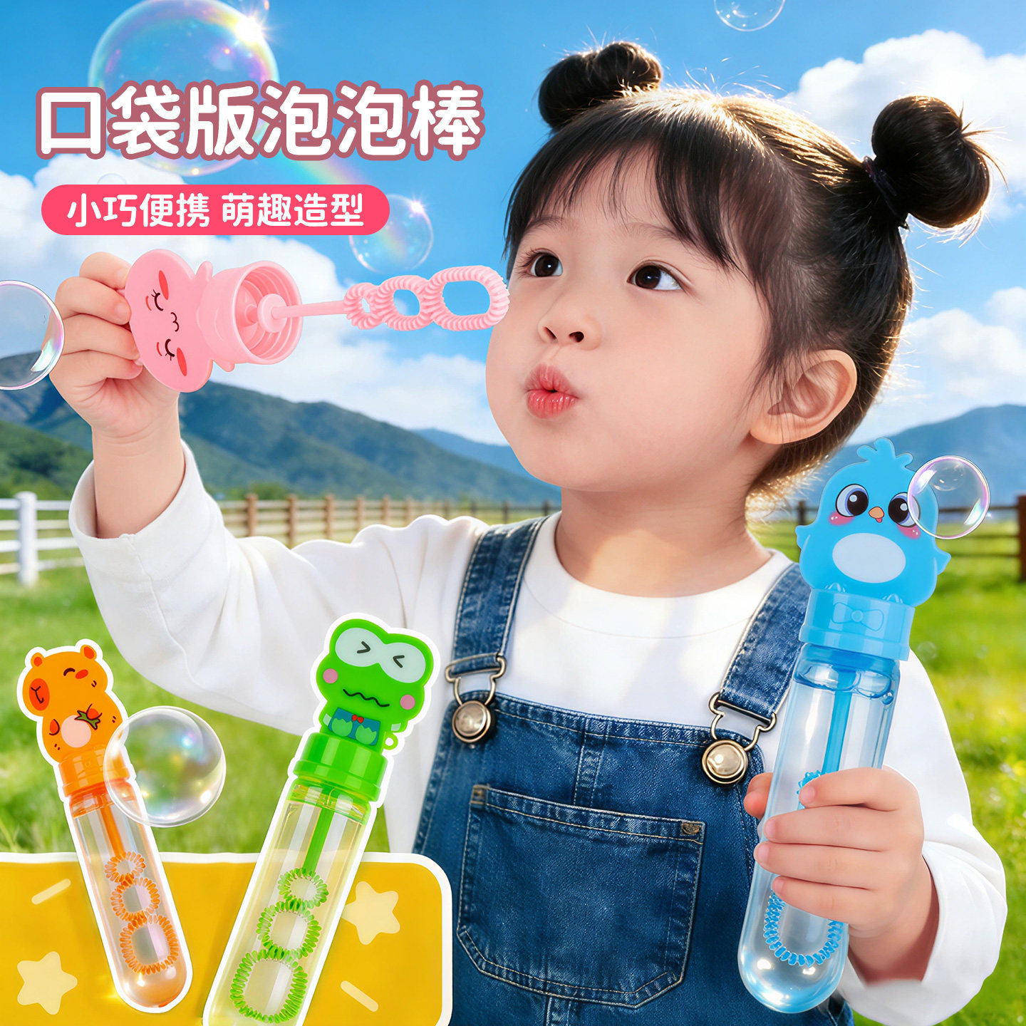 Niños de mano mini burbujas varita de agua burbujas chicas soplar burbujas pequeñas máquinas de burbujas líquido concentrado líquido suplementario juguetes