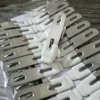 5cm high-quality flat clip (clip dipped in white) (20 pieces)