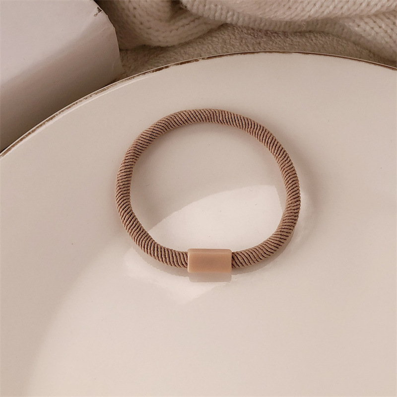 Simple sin marcas de cabello simple cabello corda de cabello corda de cabello anillo de cabello de cola de caballo elástico no lesiones de cabello tocado