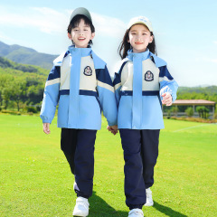 秋季小学生校服冲锋衣秋冬班服短袖套装儿童运动会幼儿园园服夏装