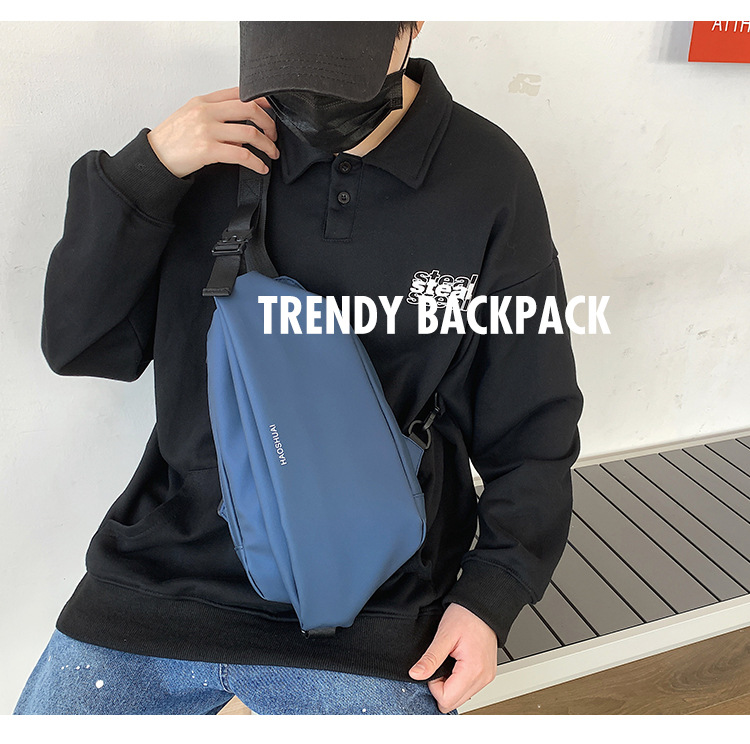 Multi-functional men's crossbody bag, chest bag, men's cycling charter, single-shoulder backpack, men's sports and commuting bag, trendy undefined