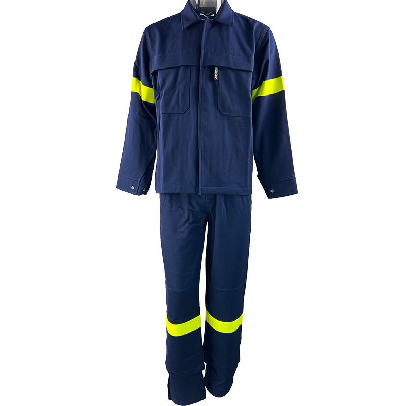 CE可出口定 制金属飞溅工作服阻燃套装FR服装