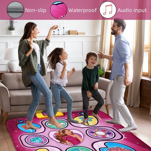 Children's music dance mat, dinosaur dance mat, programmable dance mat, game mat, music box toy cross-border