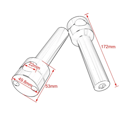 Motorcycle Handle Cover Car Refitted Car Handlebar Seat - 22-electroplating