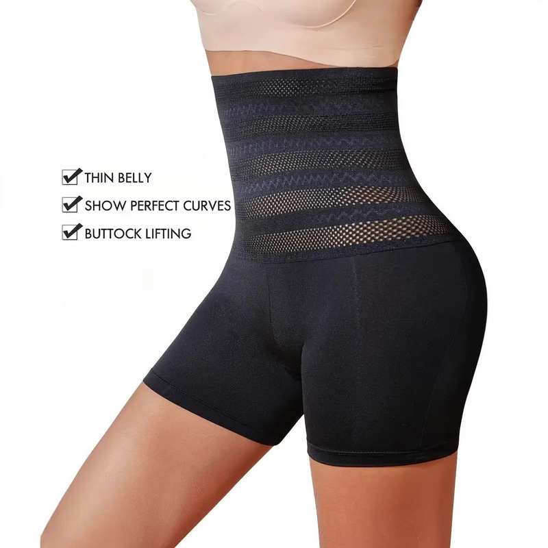 2025 Factory Straight Hair Amazon Women Seamless Shaping Control Underwear High Waist Abdominal Control and Hip-lifting Underwear