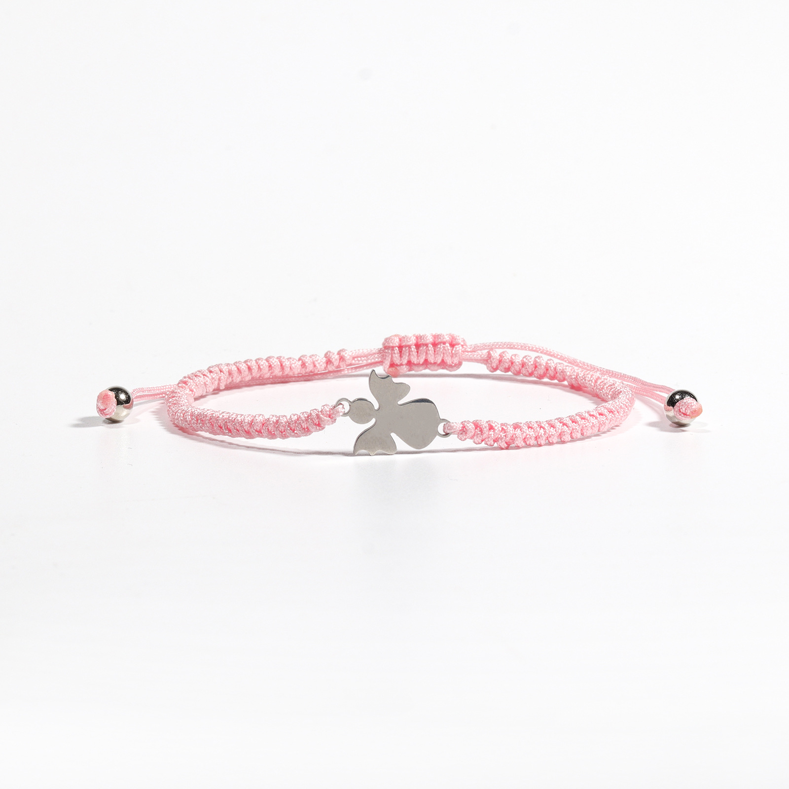 핑크 브레이드 엔젤 팔찌