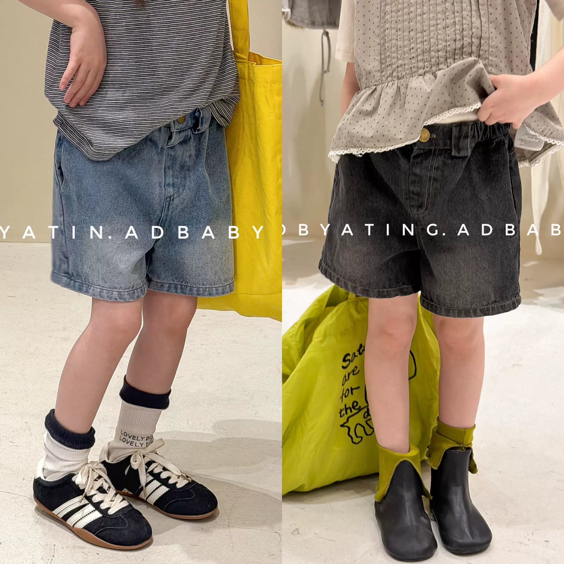 2026湖州织里童装女童韩版儿童夏季牛仔裤短裤男童夏装裤子7232