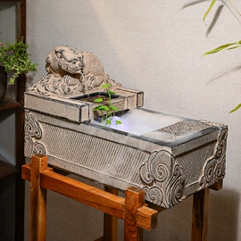 流水摆件;树脂工艺品;浴室柜