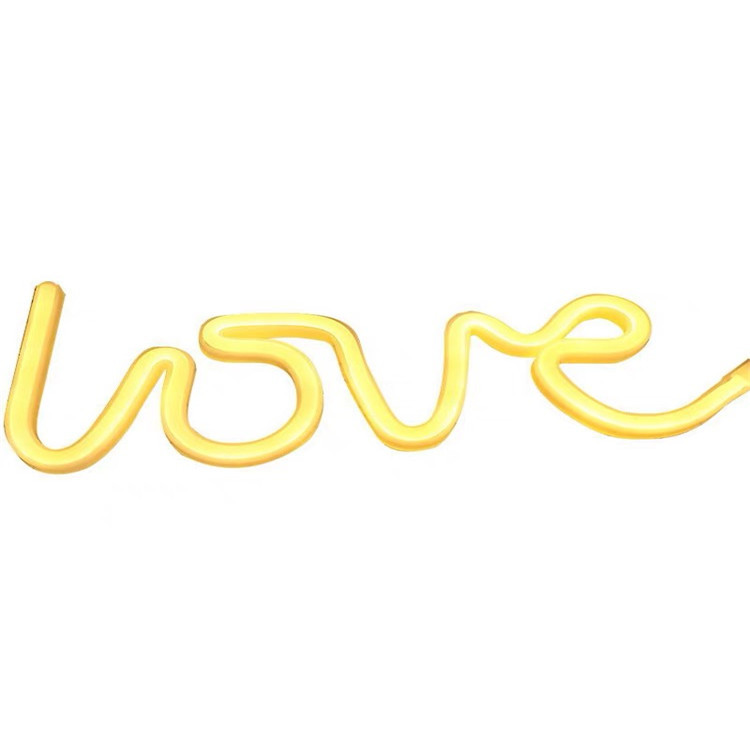 Fabricante nueva luz de neón LED con nubes de relámpagos planeta modelado luz Amor amor corazón Arco Iris Navidad luz de la noche