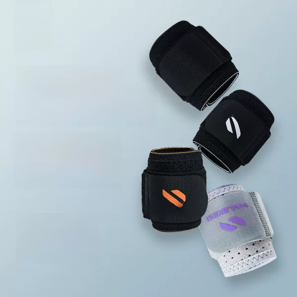 Jiangdu Sports Protector Fitness Volleyball Fixed Wrist Protector Sprained Weight Lifting Bright Push Basketball Badminton Pressurized Wrist Protector