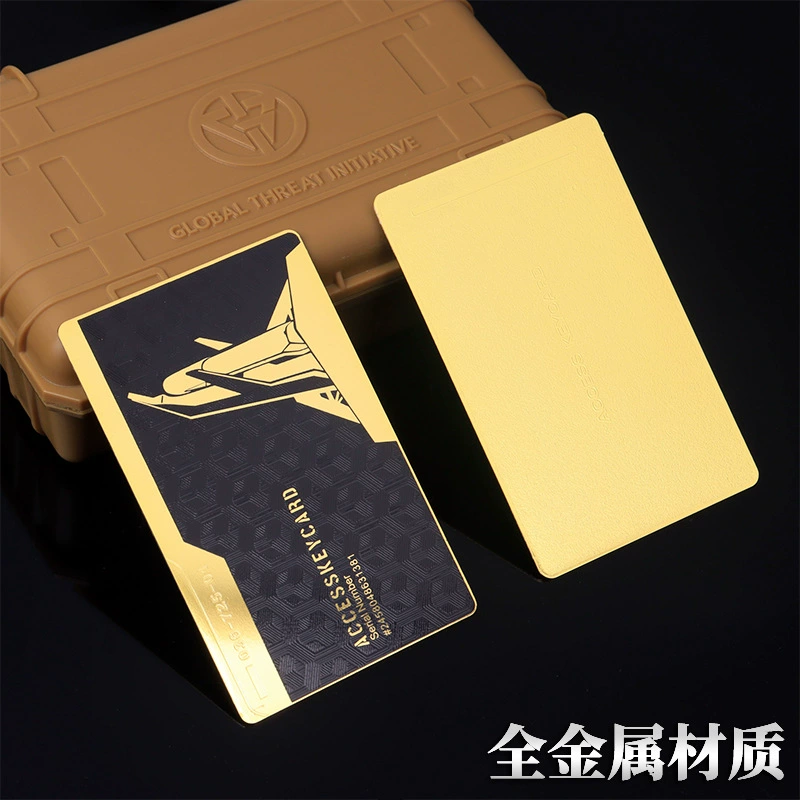 [Black Gold Card] Zeus сказал игра периферия Металлическая карта ключ Президентский номер Карта игры NFC активация карты