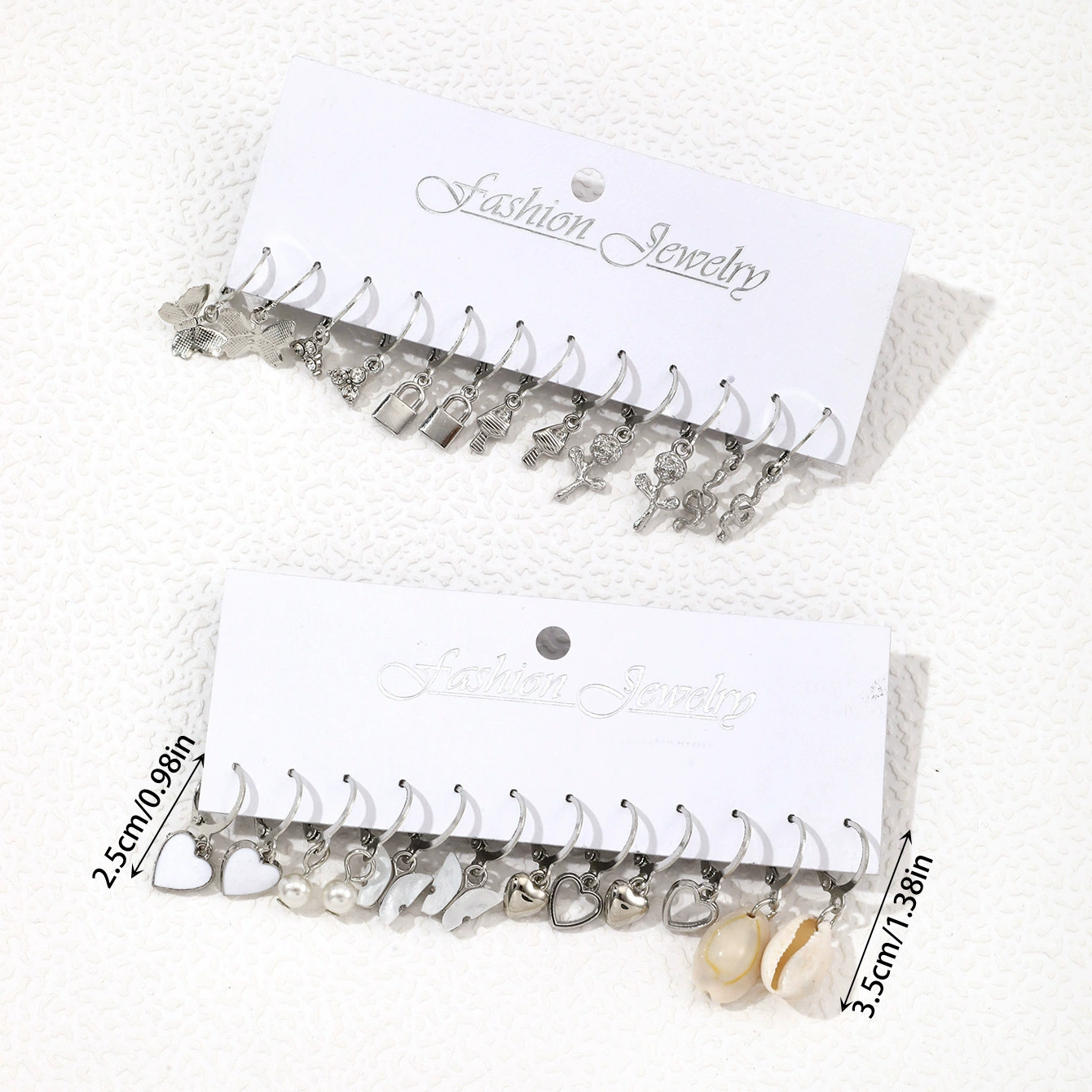 (Cross-border trading), creative earrings pearl, set, 12 pair