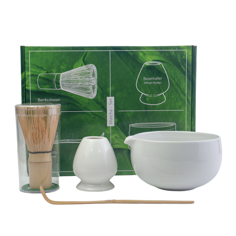 Taza de té de estilo japonés, cepillo de matcha, herramientas de matcha, taza de té de la dinastía Song, caja de regalo de set de matcha