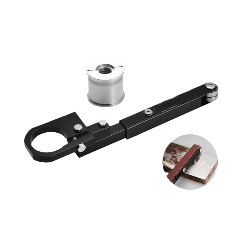 Amoladora angular modificada lijadora de cinturón tipo 100 amoladora angular modificada lijadora de cinturón soporte eliminación de óxido pulido mini cinturón