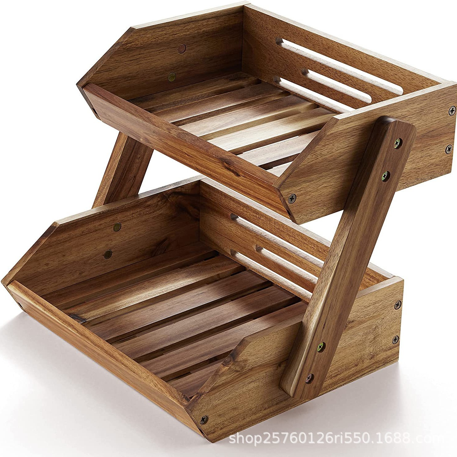 Wooden Vegetables and Fruits Food Storage Rack Organizer Wooden…