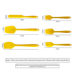 硅膠刮刀6件套食品級硅膠刮刀油刷烘焙套裝奶油抹刀燒烤刷批發