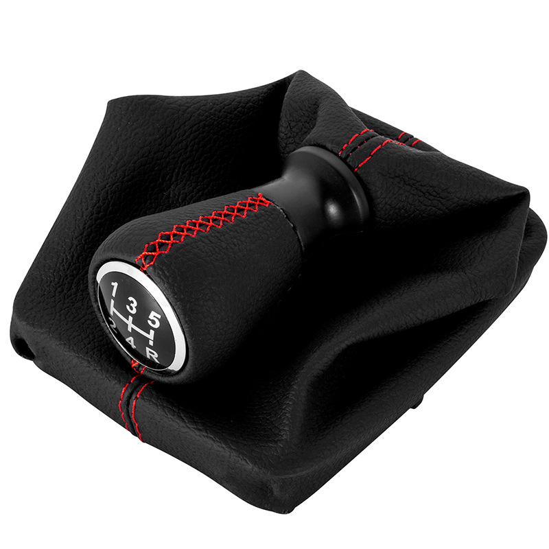 Suitable for Peugeot 206 Leather-Wrapped Handball Shift Dust Cover Gear Lever Handball Square Bottom Dust Cover Integrated