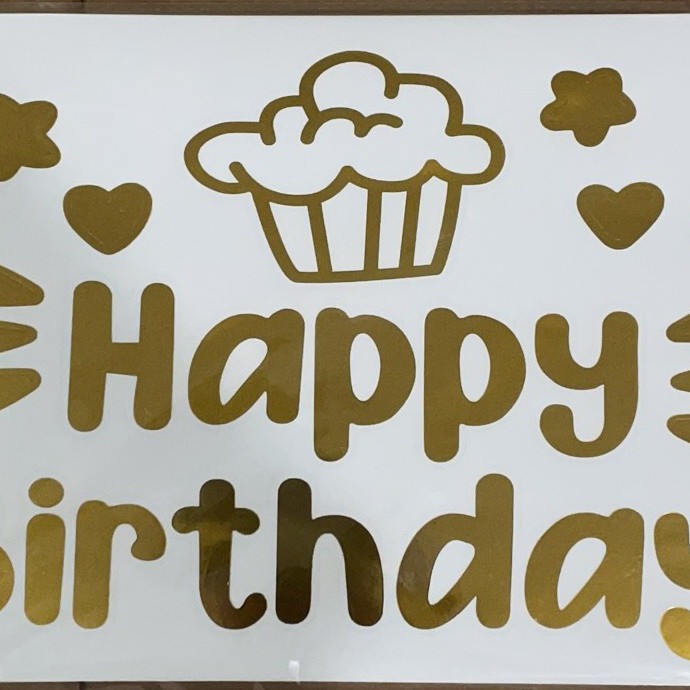 Nueva ola bola pegatinas Feliz cumpleaños pastel fiesta pegatinas creativo DIY globo decorativo pegatinas decoración del partido