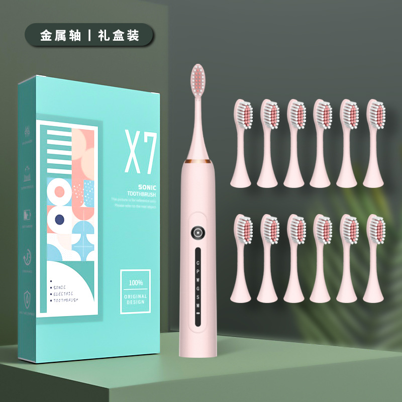 X-7 핑크 칫솔모 12개