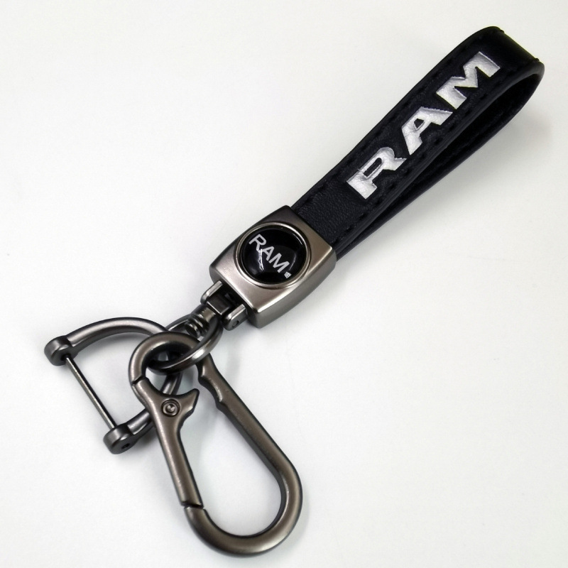 Cross-Border Lambskin Car Keychain in Stock, Car Logo Keychain Pendant, High-End Business Men's Keychain