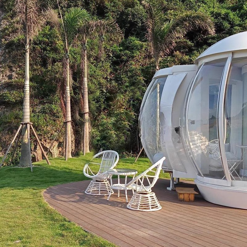 Casa de pabellón esférico al aire libre sala de sol móvil residencial hotel resort sala de estrellas casa de burbujas transparentes