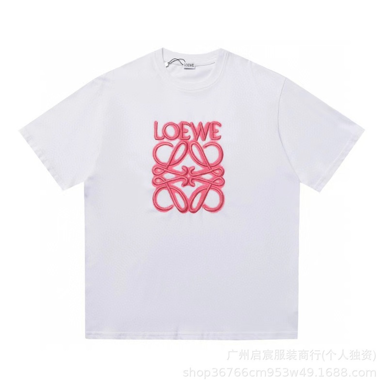 クロスボーダー 25ss Luojia 高品質刺繍ロゴルーズコットン半袖メンズとレディースカジュアルファッション多用途 T シャツ|undefined