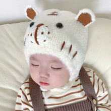 宝宝秋冬帽子婴儿毛线帽1-2岁尖尖兔耳朵精灵帽护耳保暖儿童125