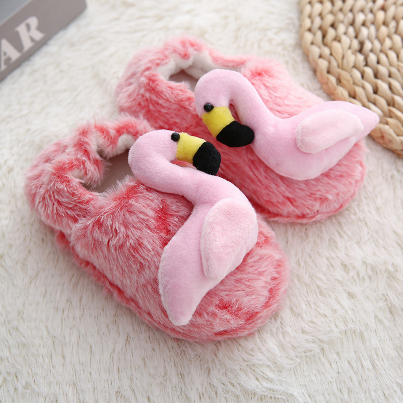 New Children's Autumn and Winter Indoor Cartoon Slippers Warm Home Shoes Non-slip Slippers Card Indoor Slippers for Boys and Girls