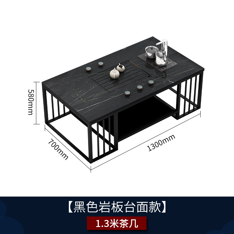 1,3 m Tea Table Rock placa (negro)