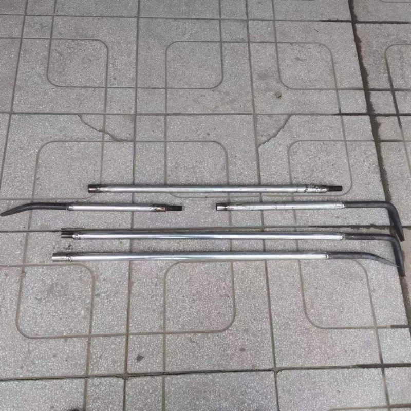 2节3节钢管撬棍特种钢翘头加厚钢管木工拆木模七字形支持垒德株