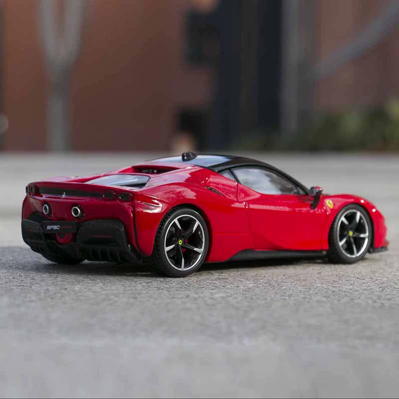 Модель автомобиля Ferrari BiMeiGao, реалистичная металлическая гоночная машина, игрушечная модель, масштаб 1:24