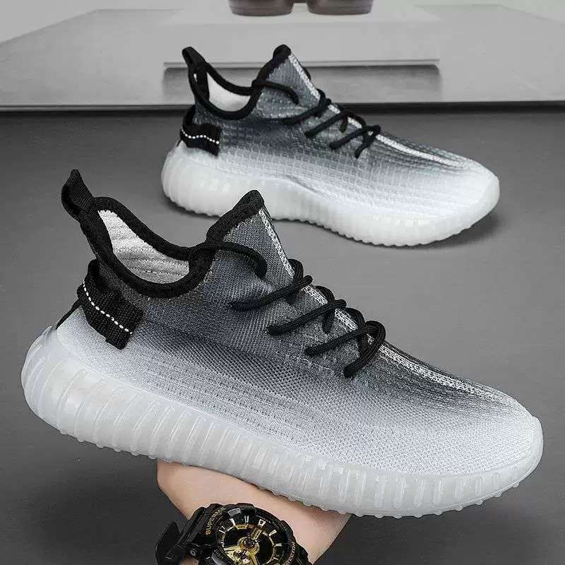 Дышащая обувь с дезодорантом, мужская сетчатая повседневная спортивная обувь для бега, мужская летняя обувь, красивая мужская обувь без шнуровки