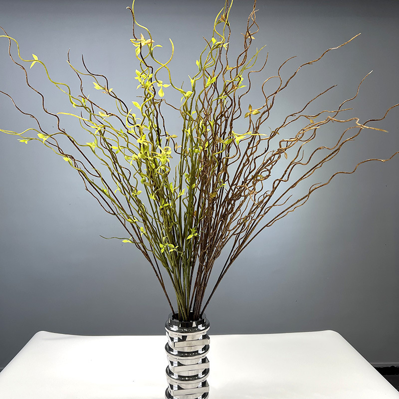 Simulation of Yunlong Willow Willow Branch Simulation of Leaves Floral Material Willow Bud Willow Branch Dead Branch Line Floral Home Decoration Simulation of Yunlong Willow Willow Branch Simulation of Leaves Floral Material Willow Bud Willow Branch Dead Branch Line Floral Home Decoration