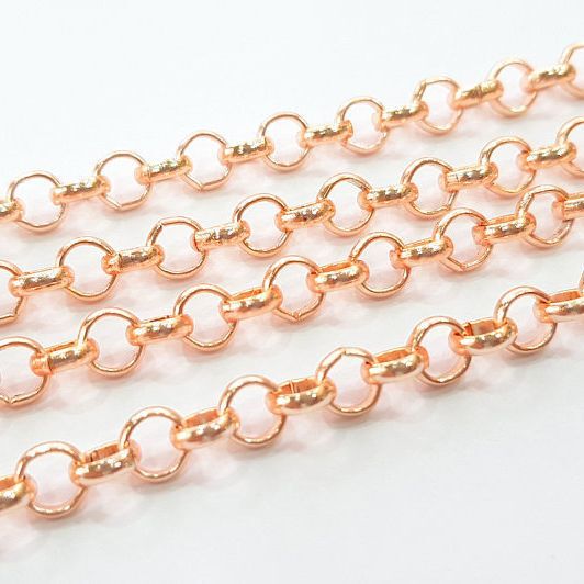 Factory Direct Sales Bl Chain Round Cross Chain Pearl Chain O-Shaped Chain Rolo Chain Shoes and Hats Clothing Luggage DIY Decorative Chain Wholesale