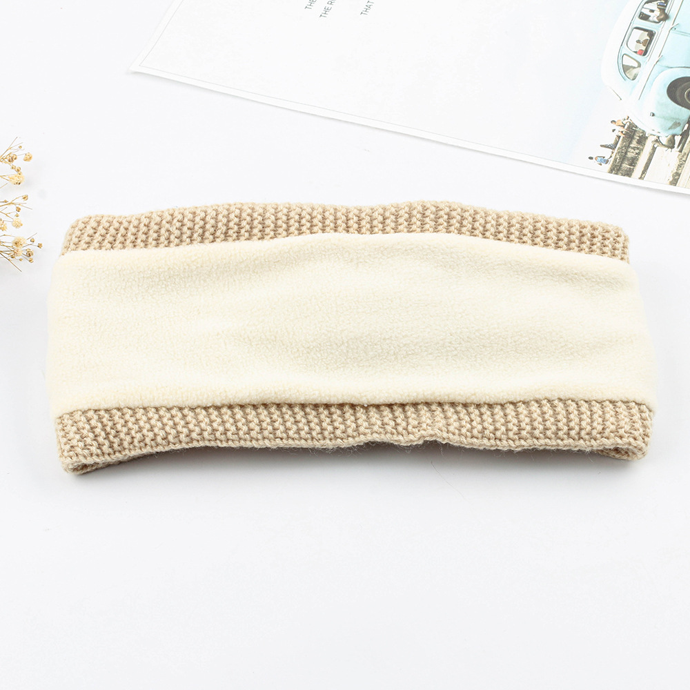 Bandeau épais et moelleux, bandeau pour femme, accessoires pour cheveux en laine européenne et américaine, nœud papillon, bandeau chaud et protège-oreilles_voghion.com