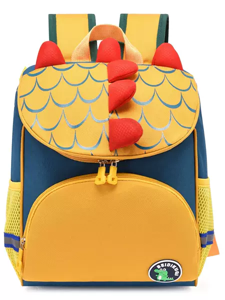 New Kindergarten Schoolbag Boys and Girls Cute Cartoon Backpack Dinosaur Children's Bag Printed LOGO