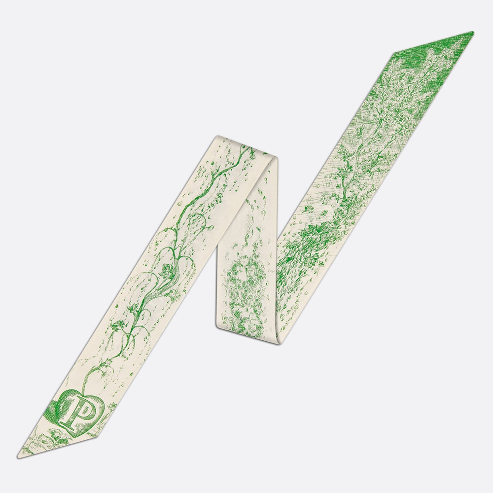 20g Weight Silk Scarf Classification Daily Occasion Silk Material Letter Pattern All Seasons Season Women'S Gender Printing Design Fashion Style Women's Fashion Letter Silk Printing Silk Scarves 20