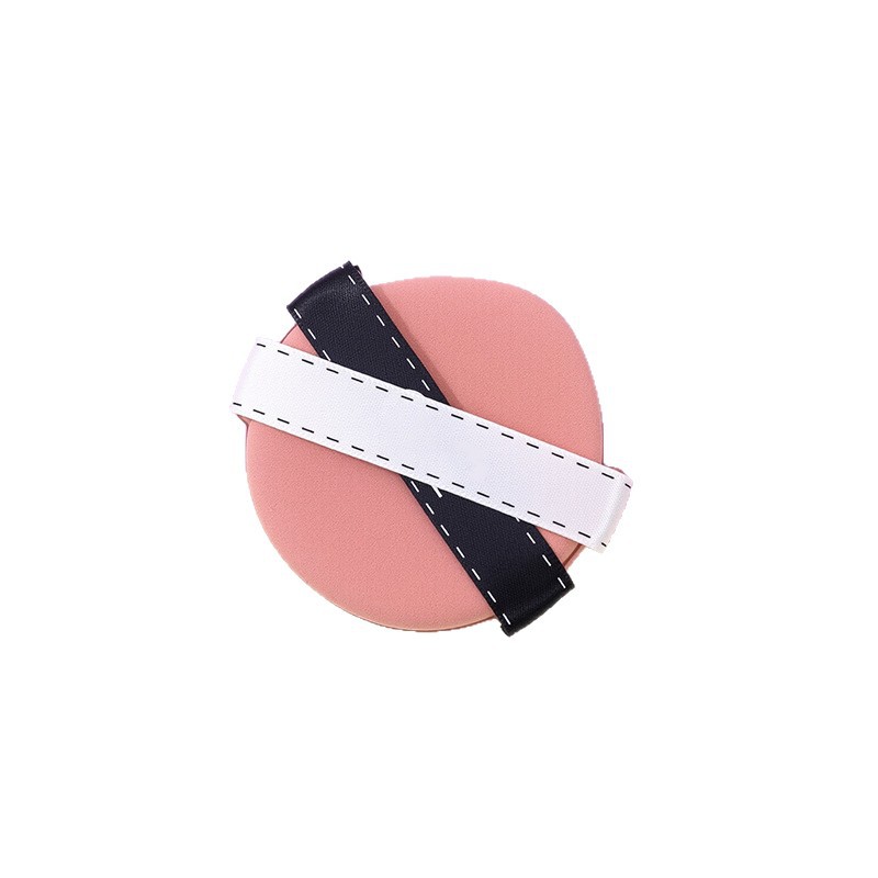 La borla de polvo de cinta de dos colores personalizada de fábrica no come polvo, gotas de agua sin látex, esponja de maquillaje de seis lados en forma de diamante, cojín de aire al por mayor