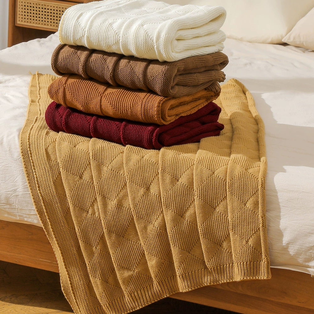 Вафель диван одеяло вязаное одеяло для офиса Кондиционер одеяло для сна Воздушное одеяло для отдыха одеяло одеяло одеяло одеяло одеяло