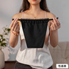 Breast -blocked lace single -layer double -layer anti -running light tube tops covering chest and chest cloth, one piece of anti -leakage light