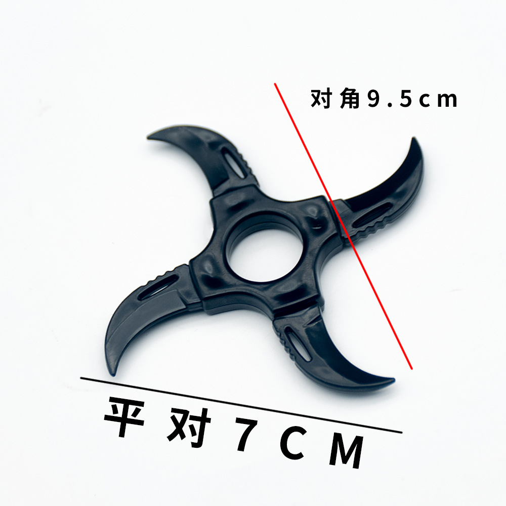 Anime-themed ninja throwing stars and shuriken — Fuma shuriken for cosplay, made of durable ABS plastic toy weapons