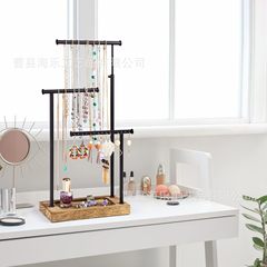 現物ジュエリー収納棚多層耳飾りネックレススタンド鉄芸アクセサリー棚多機能ネックレス展示棚