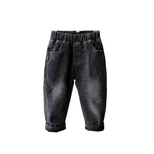 Children's winter pants for boys,  new model children's jeans, winter leisure pants for middle and small children, trendy