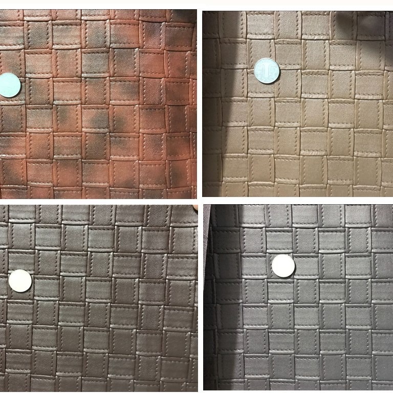 厂家纺织皮革人造皮革 编织纹格子纹布艺纺织皮革面料