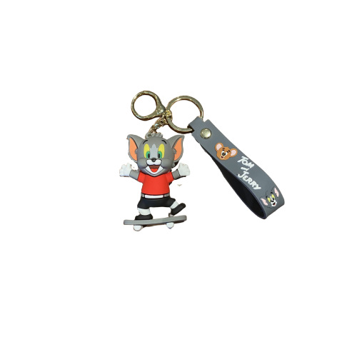 Snoopy Tom and Jerry Cartoon Keychain Personalized Skateboard Doll School Bag Pendant Car Keychain Small Commodity