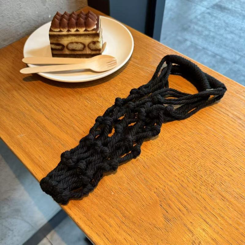 手編み網兜カップカバー携帯カップミルクティーコーヒーカップ袋通用環境保護吊り下げ式手提げ袋現在|undefined