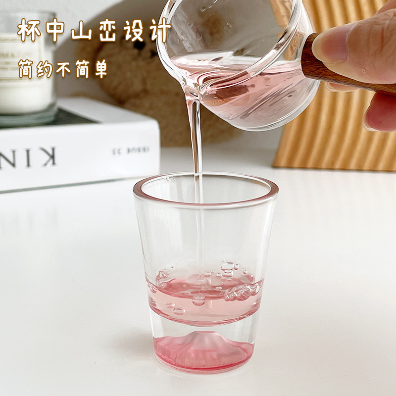 Ins風富士山小杯軽豪華ミニ清杯日本式焼酎杯セット焼酎杯一杯|undefined