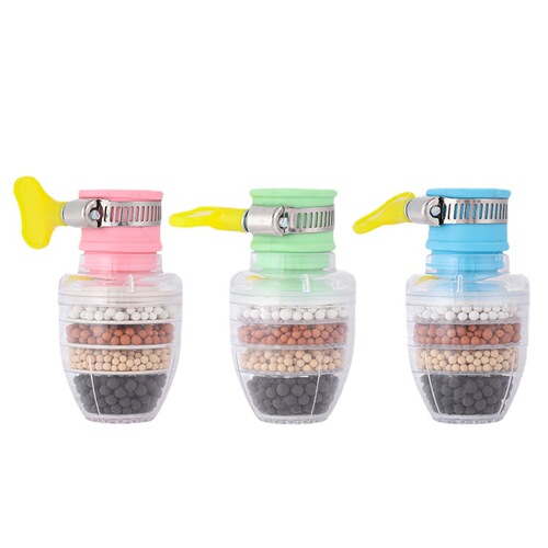 Six-layer boxed faucet filter household kitchen water purification anti-splash shower tap water water-saving filter nozzle