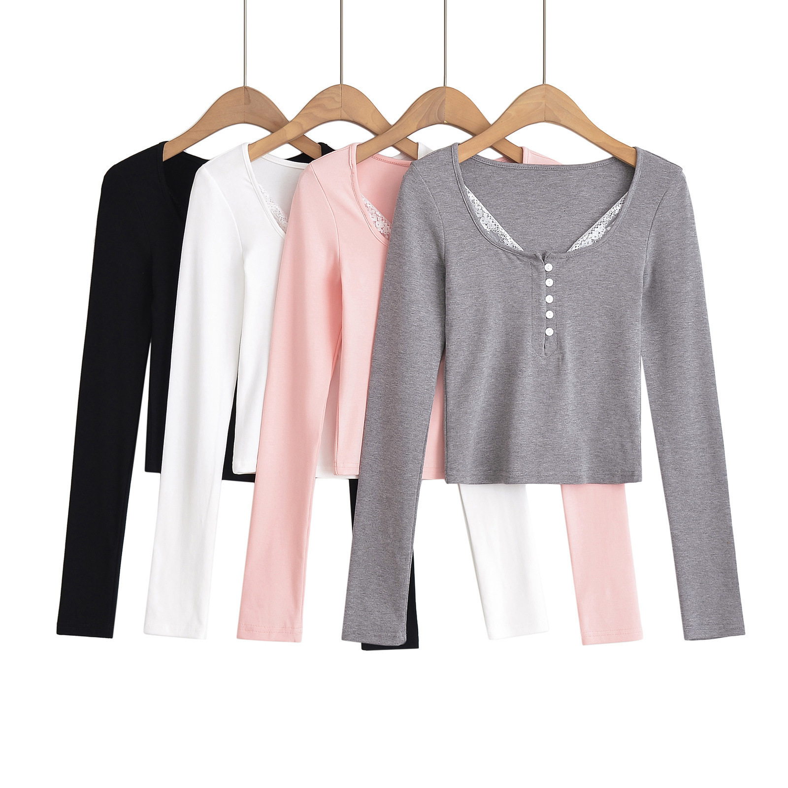 Sexy lace autumn long-sleeve