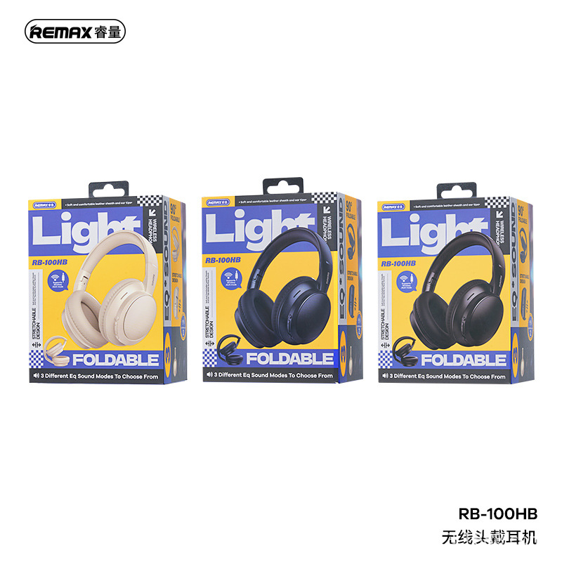 REMAX Peugeot nuevo auriculares inalámbricos RB - 100HB ruido alto bajo auriculares de juego al por mayor transfronterizos